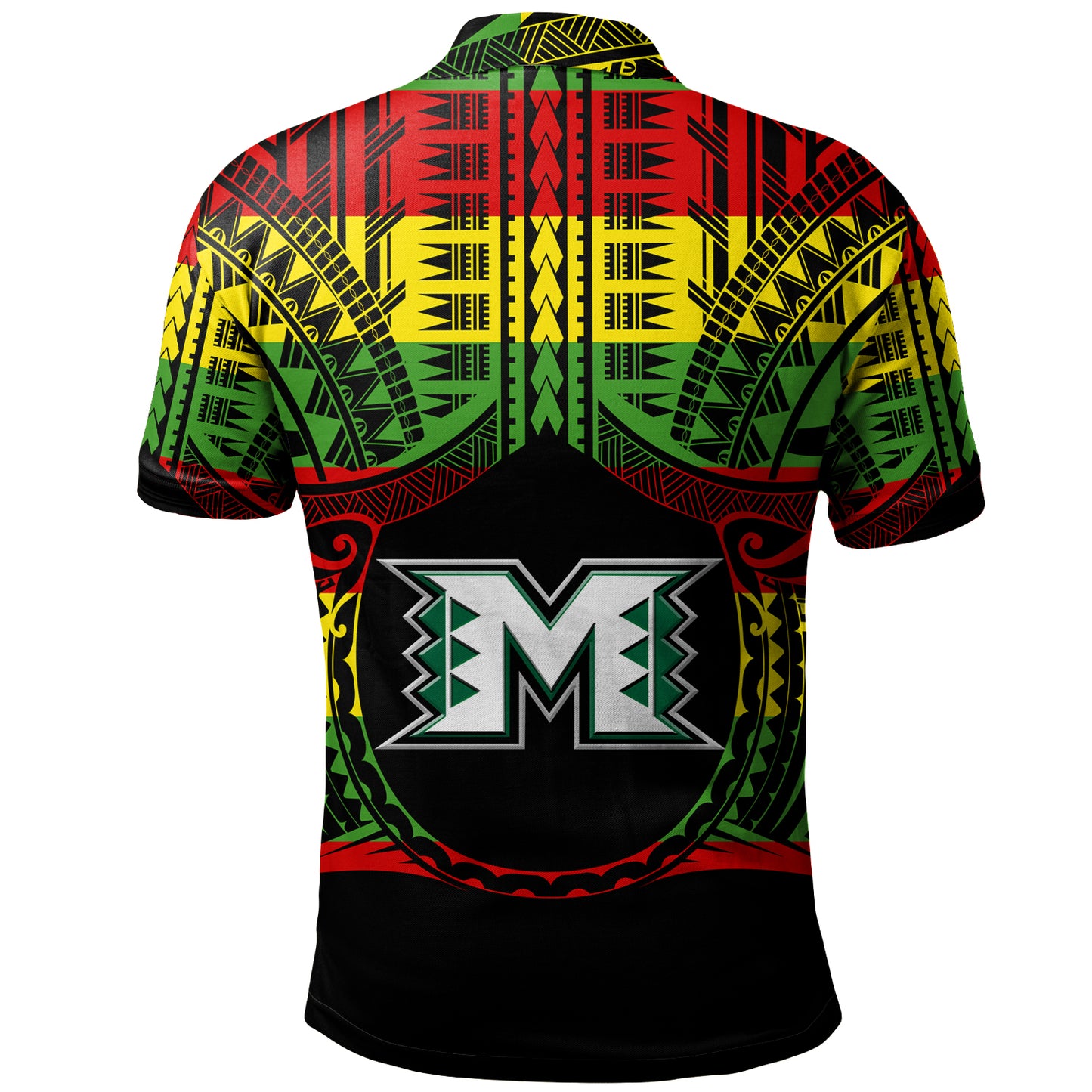 Hawaii Polo Shirt Moloka'i High School Reggae Color Polynesian