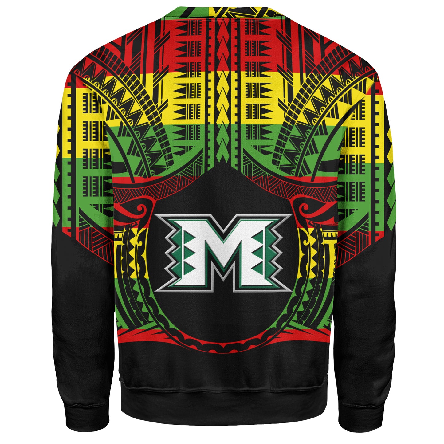 Hawaii Sweatshirt Moloka'i High School Reggae Color Polynesian
