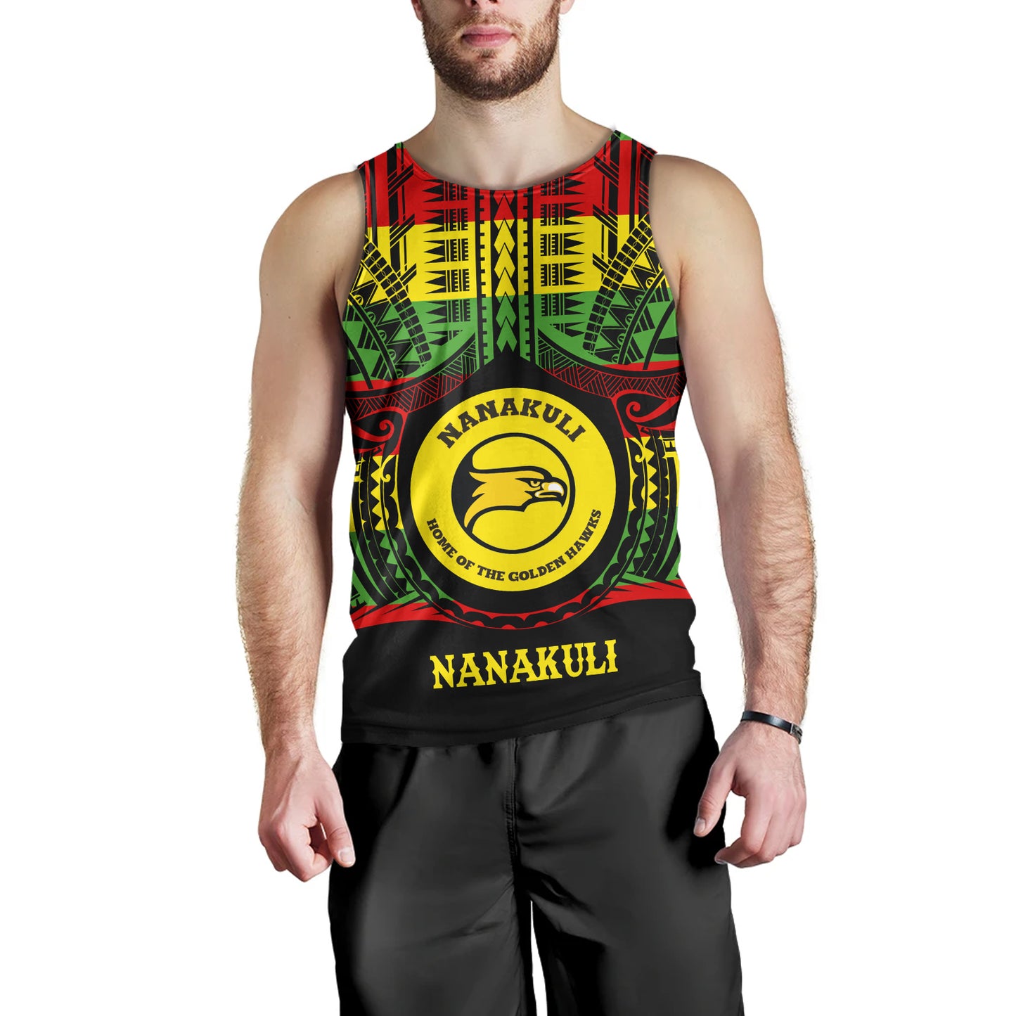 Hawaii Tank Top Nanakuli High and Intermediate School Reggae Color Polynesian