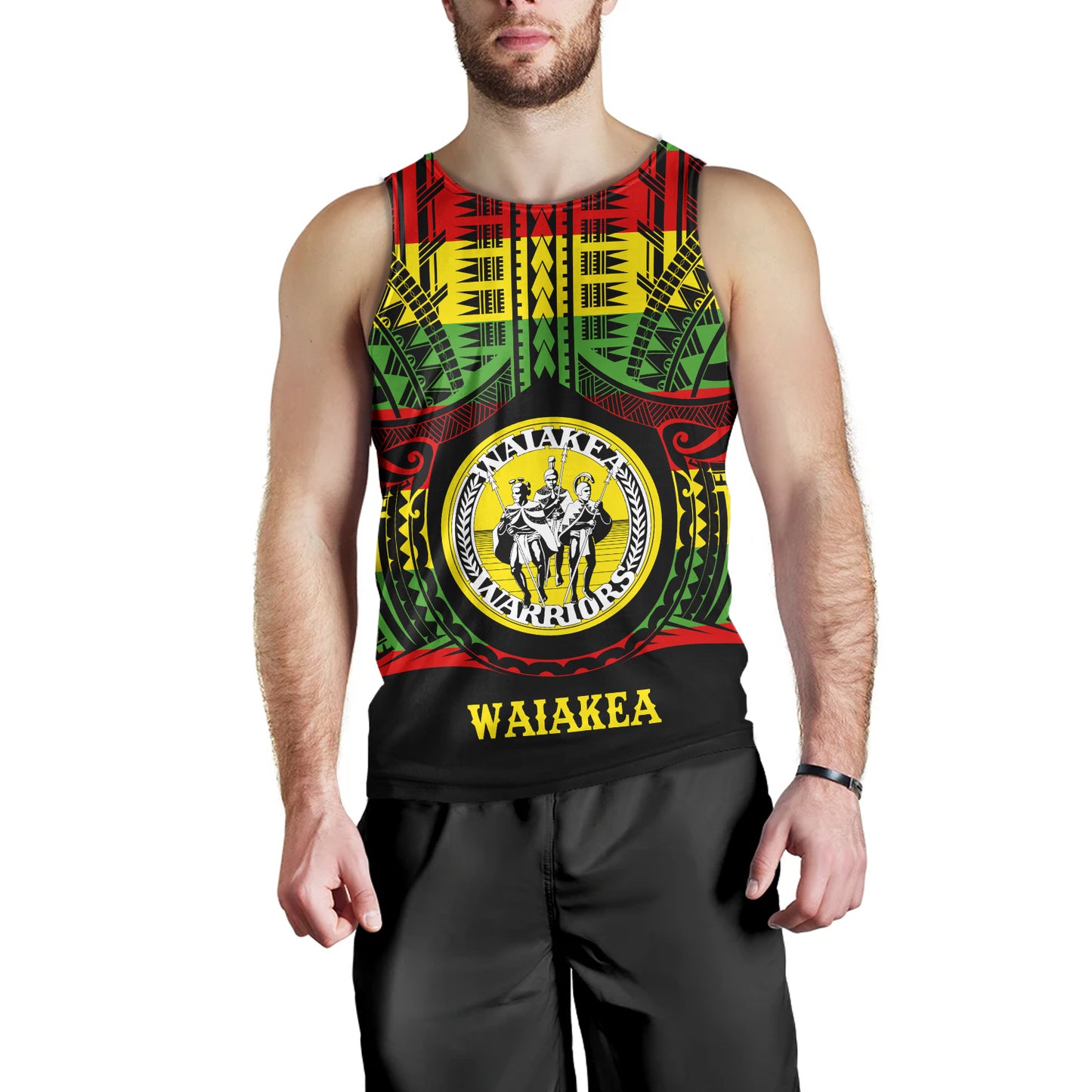 Hawaii Tank Top Waiakea High School Reggae Color Polynesian