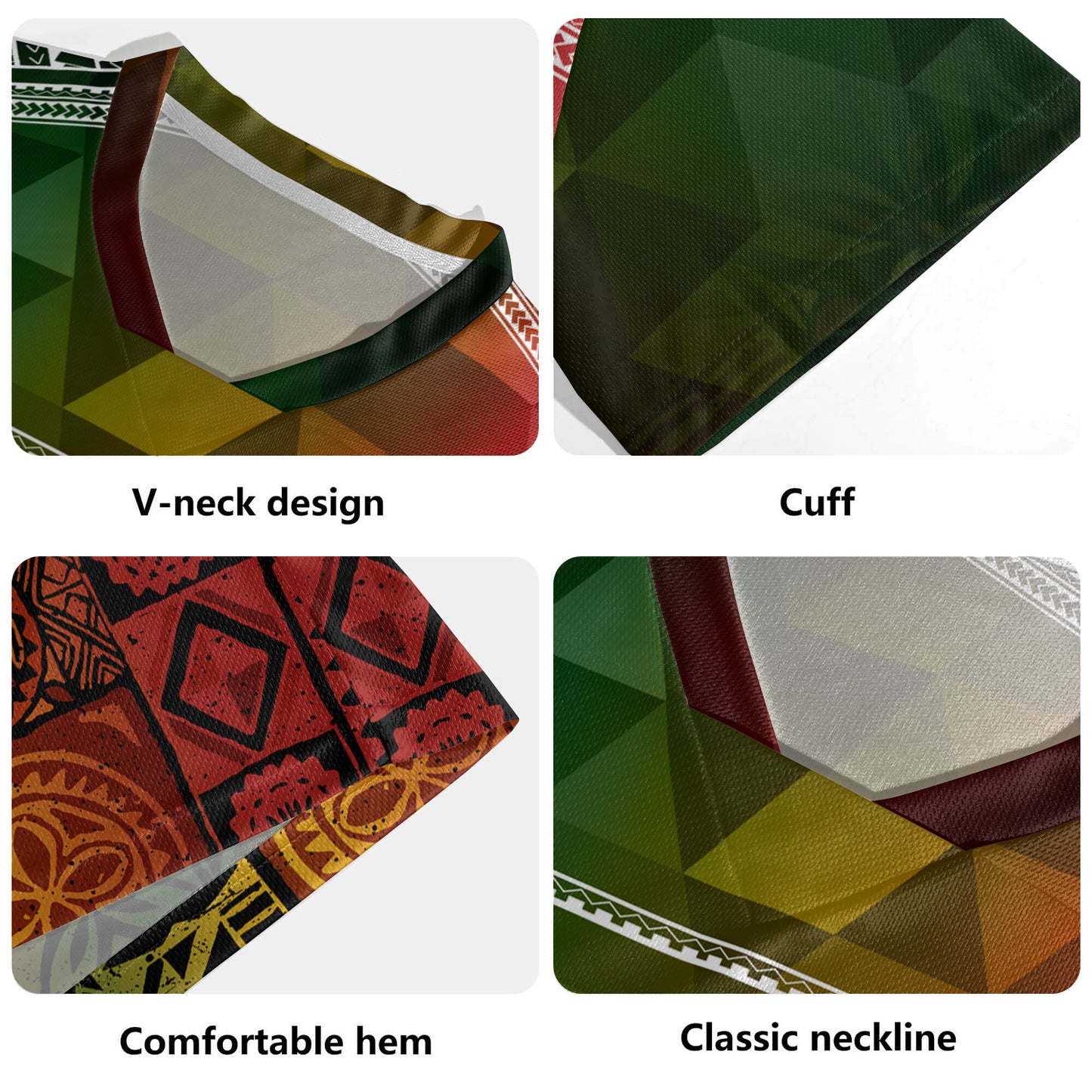 Hawaii Rugby Jersey Lowpolly Pattern with Polynesian Motif