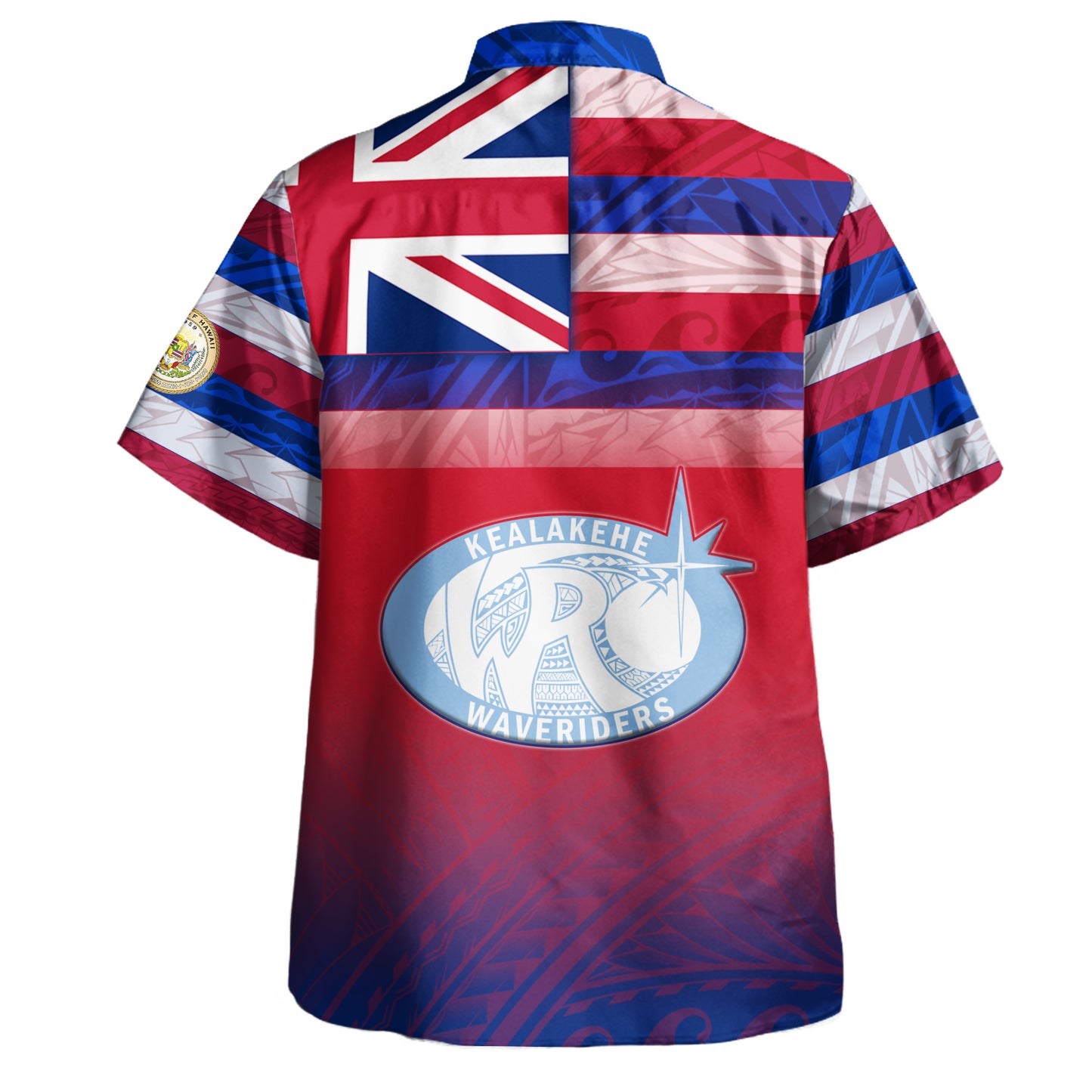 Hawaii Kealakehe High School Hawaii Shirt Flag Color With Traditional Patterns