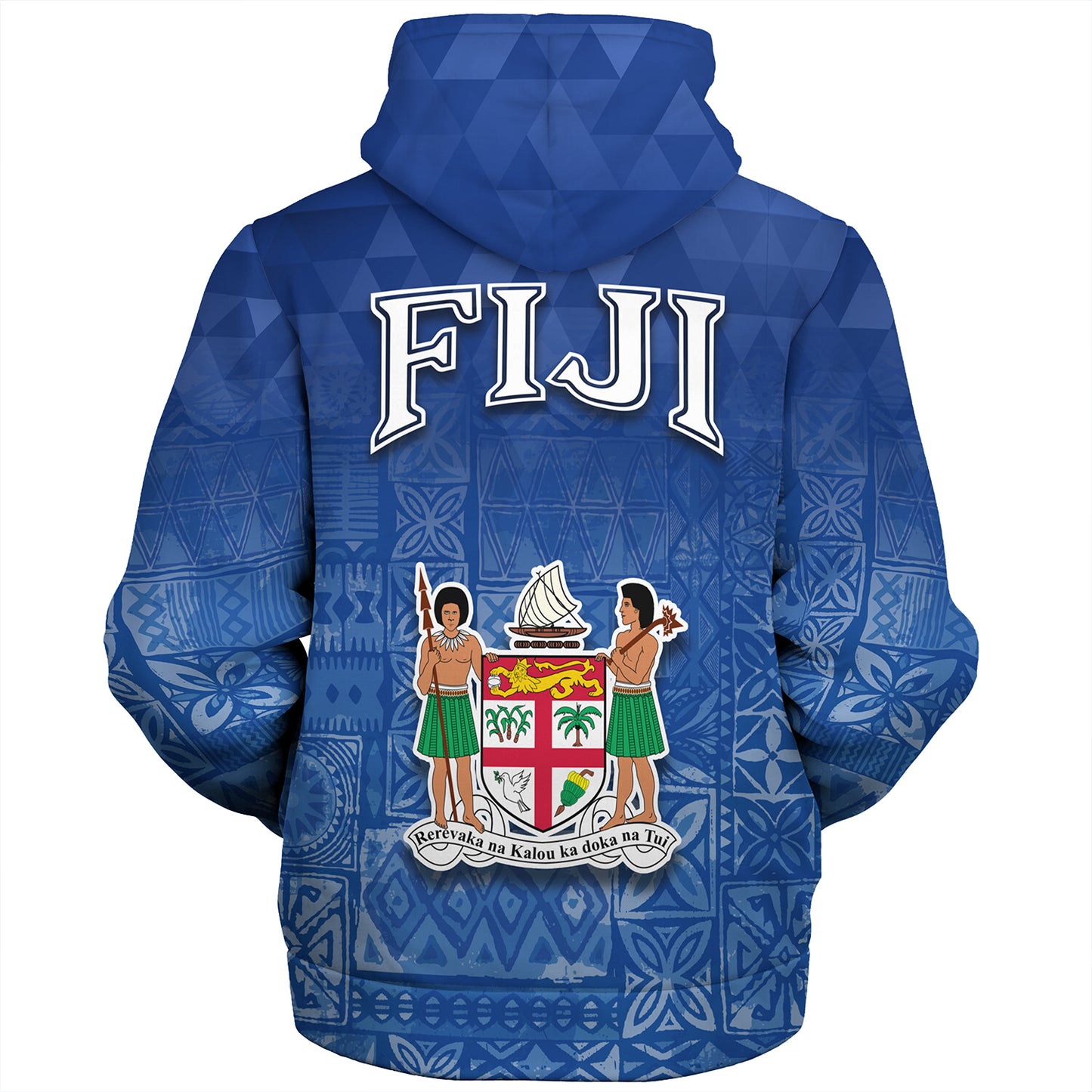 Fiji Sherpa Hoodie Loloma Fijian Love Polynesian