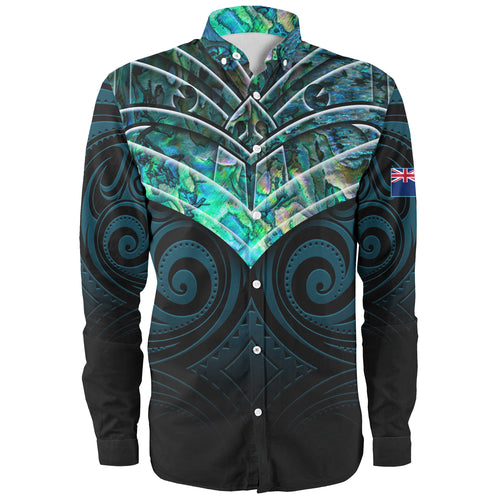 New Zealand Long Sleeve Shirt NZ Warriors PÄua Style