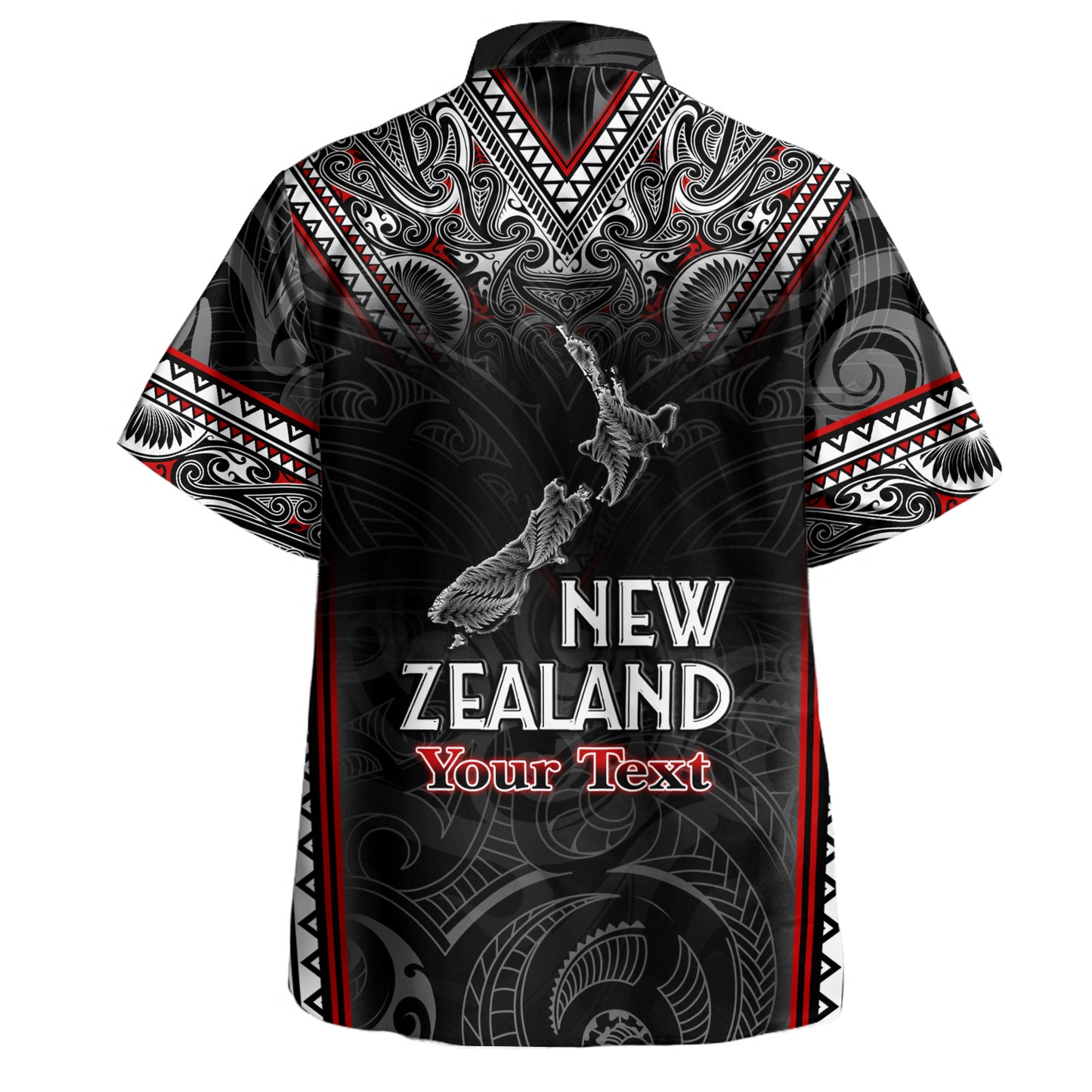 New Zealand Hawaiian Shirt Maori Patterns With Map Silver Fern
