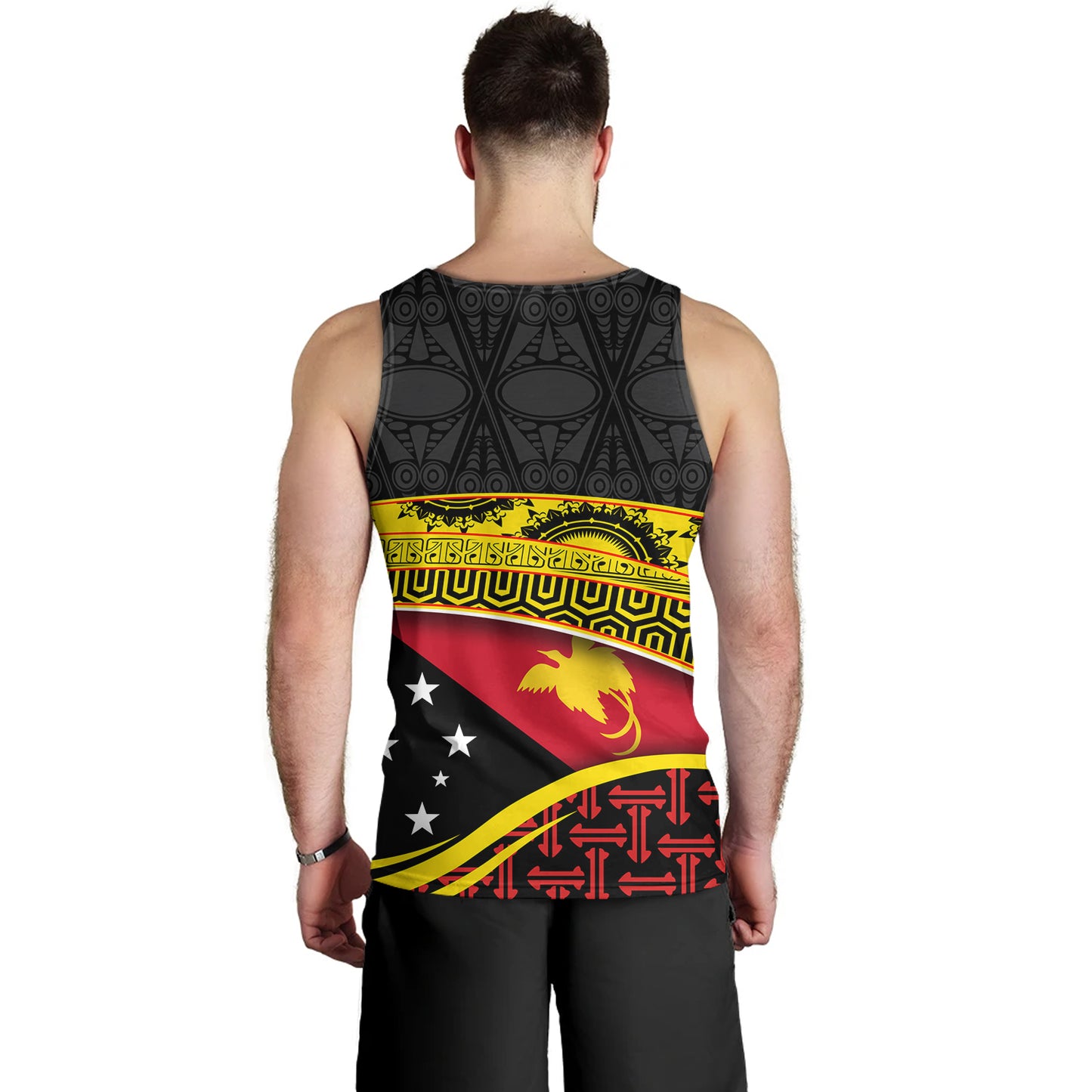 Papua New Guinea Custom Personalized Tank Top With Tribal Motif Independence Day 2023
