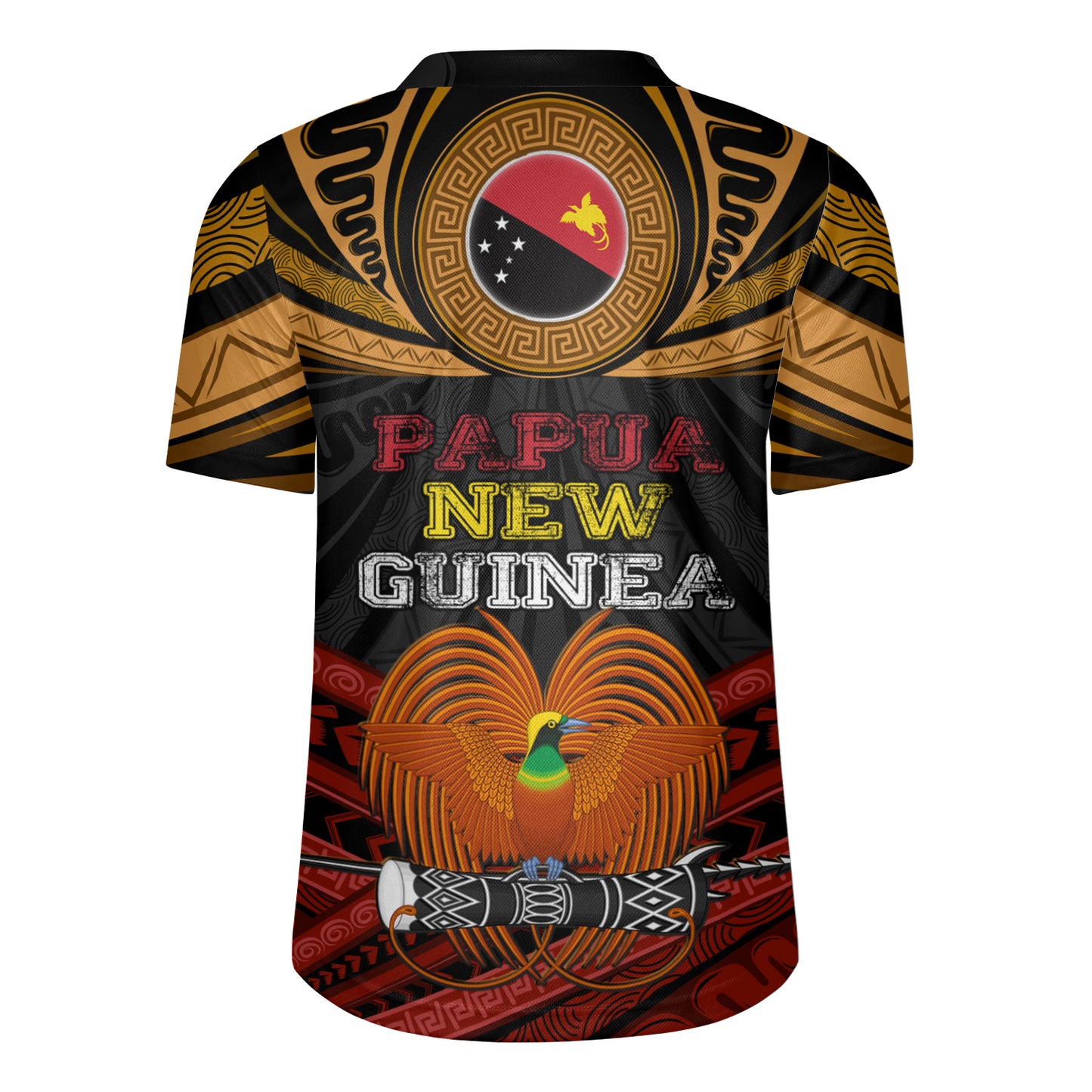 Papua New Guinea Seal Fabric Pattern Design Men's All Over Printing Rugby Jersey