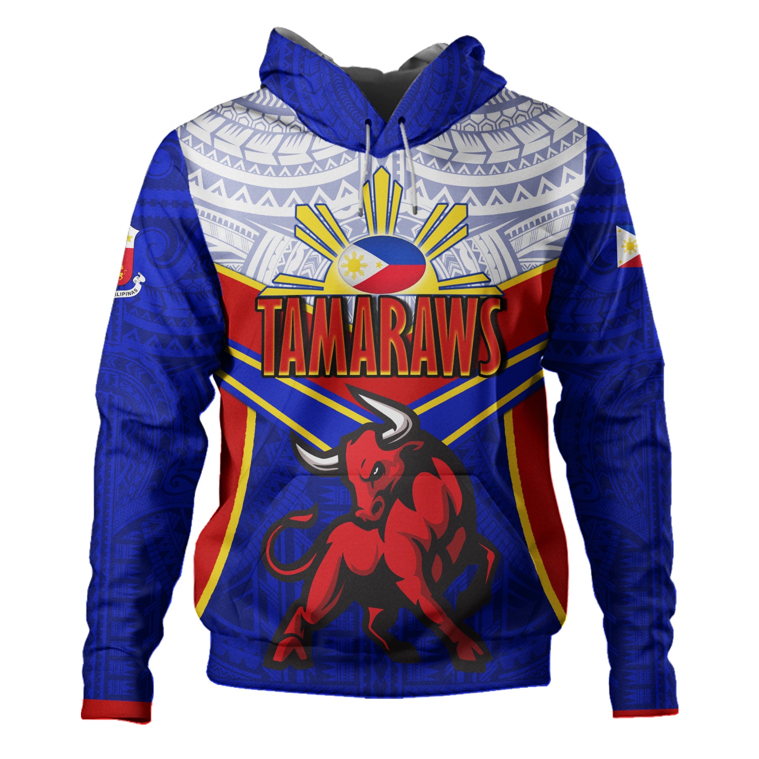 Philippines Filipinos Hoodie Tamaraws Mascot Sport Style