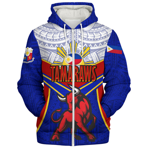 Philippines Filipinos Sherpa Hoodie Tamaraws Mascot Sport Style