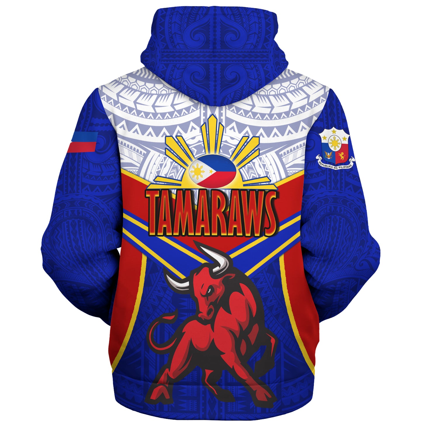 Philippines Filipinos Sherpa Hoodie Tamaraws Mascot Sport Style