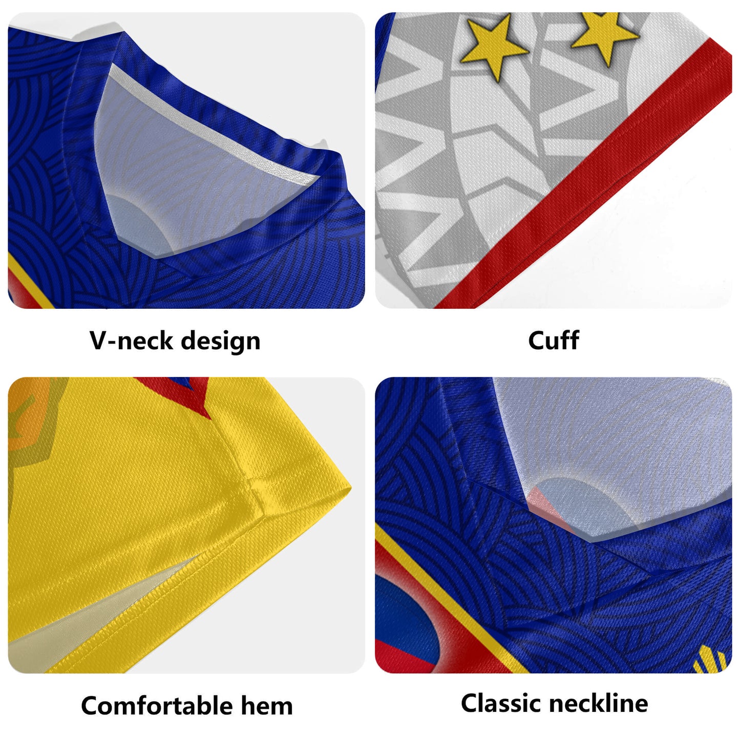 Philippines Filipinos Tamaraws Mascot With Flag Men's All Over Printing Rugby Jersey