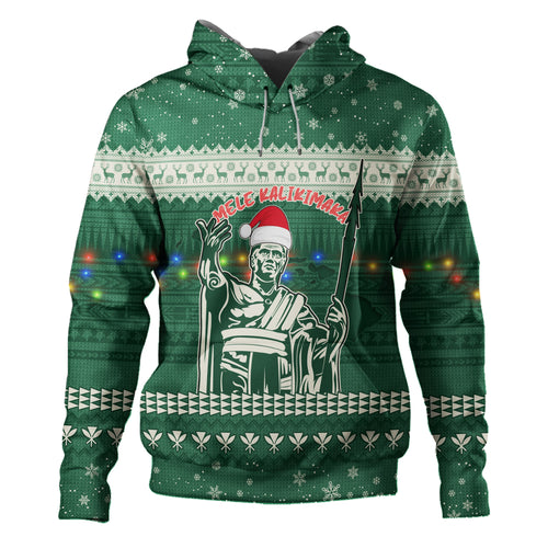 Hawaii Hoodie Christmas Hawaii King Tribal Pattern