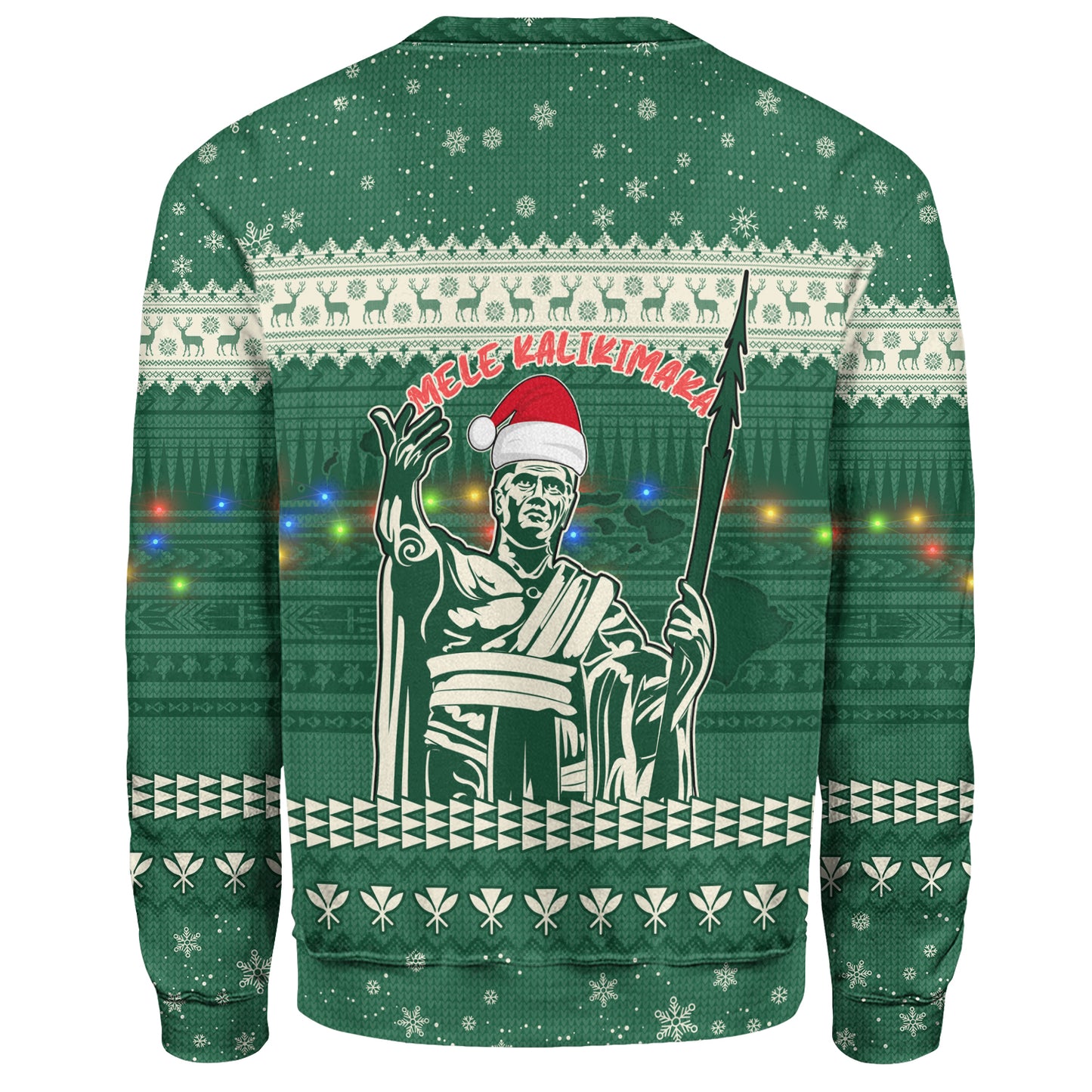 Hawaii Sweatshirt Christmas Hawaii King Tribal Pattern