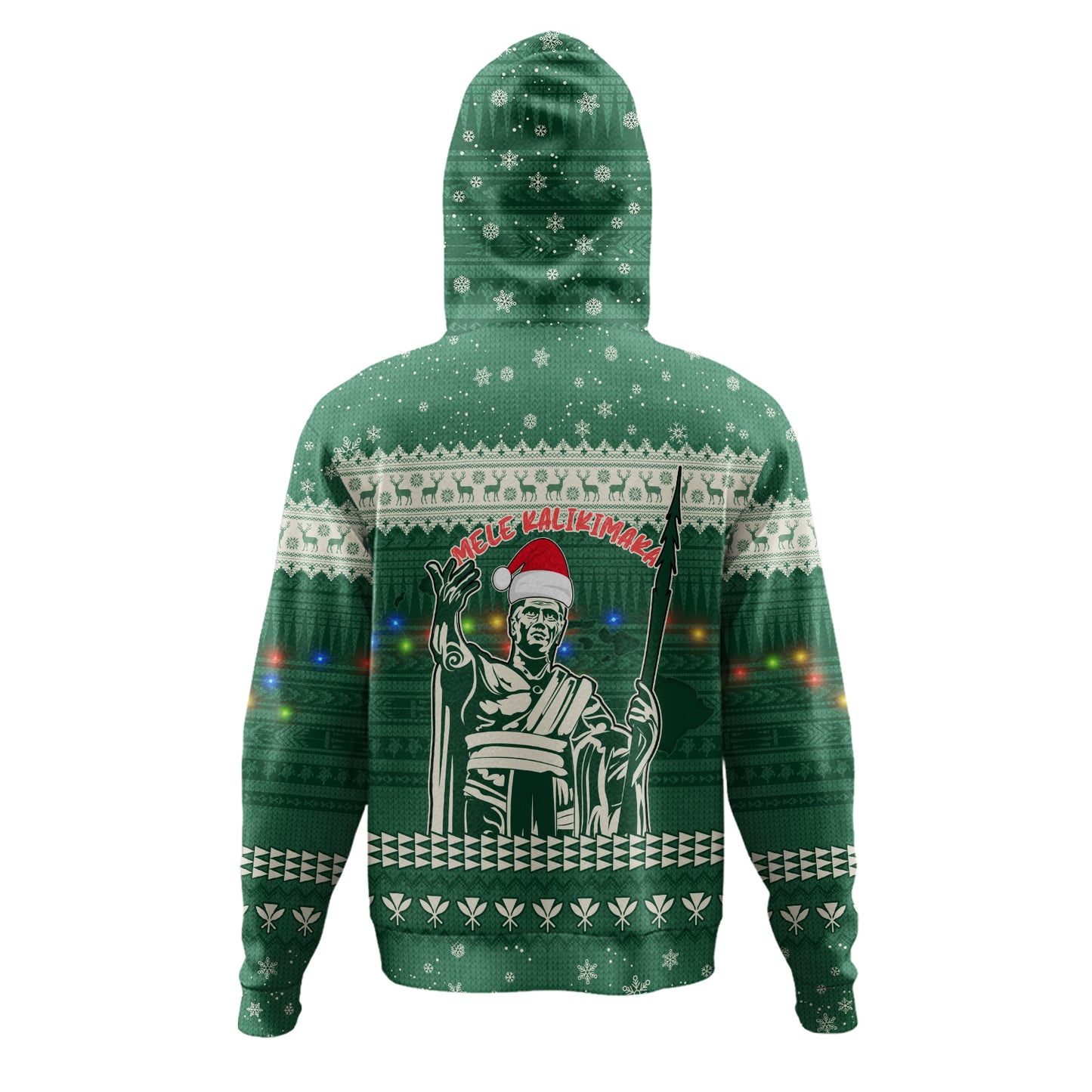 Hawaii Hoodie Christmas Hawaii King Tribal Pattern
