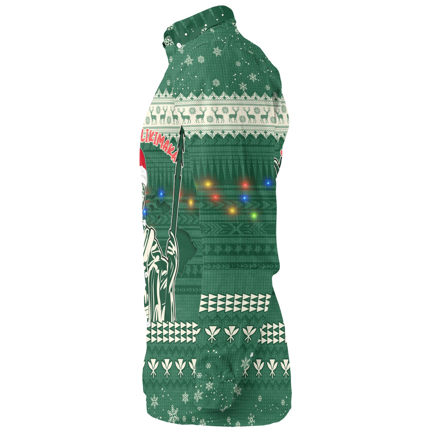 Hawaii Long Sleeve Shirt Christmas Hawaii King Tribal Pattern