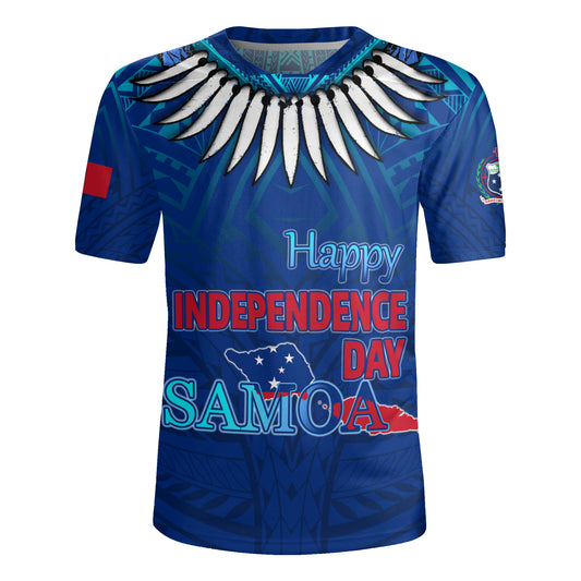 Samoa Happy Independence Day Samoa Men's All Over Printing Rugby Jersey