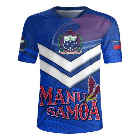 Samoa Tradition Patterns With Rugby Men's All Over Printing Rugby Jersey