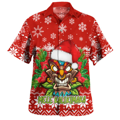 Hawaii Hawaiian Shirt Christmas Tiki Polynesian Pattern