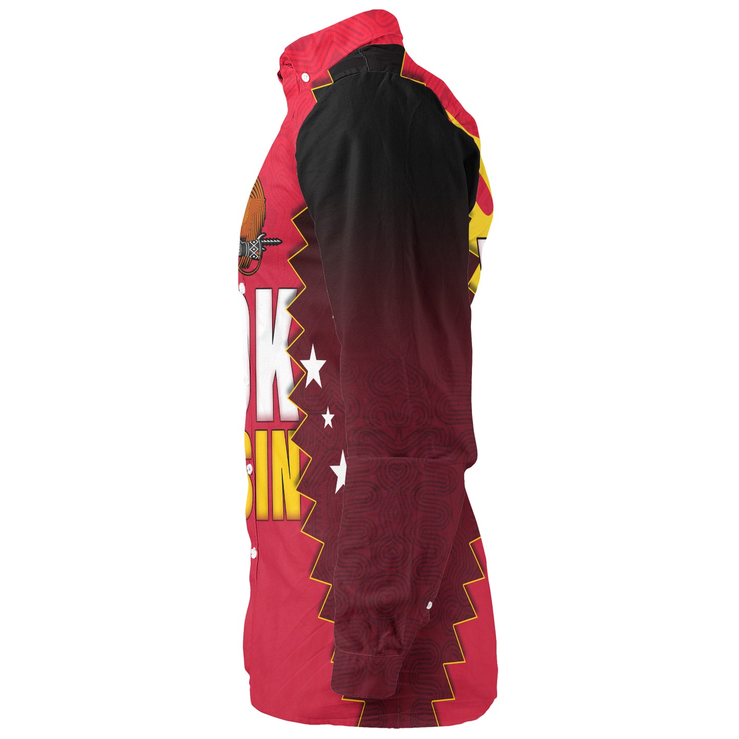 Papua New Guinea Long Sleeve Shirt PNG Tokpisin Languge Polynesian