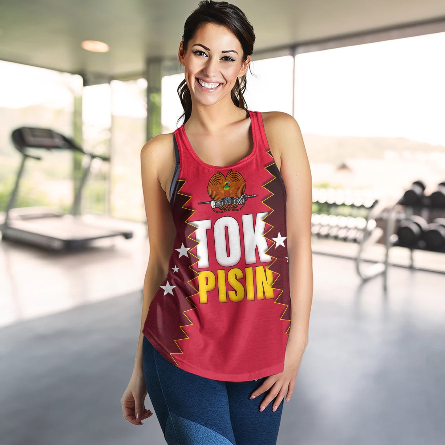 Papua New Guinea Women Tank PNG Tokpisin Languge Polynesian