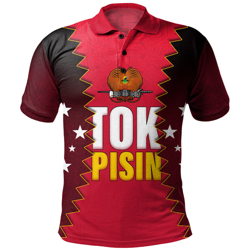Papua New Guinea Polo Shirt PNG Tokpisin Languge Polynesian