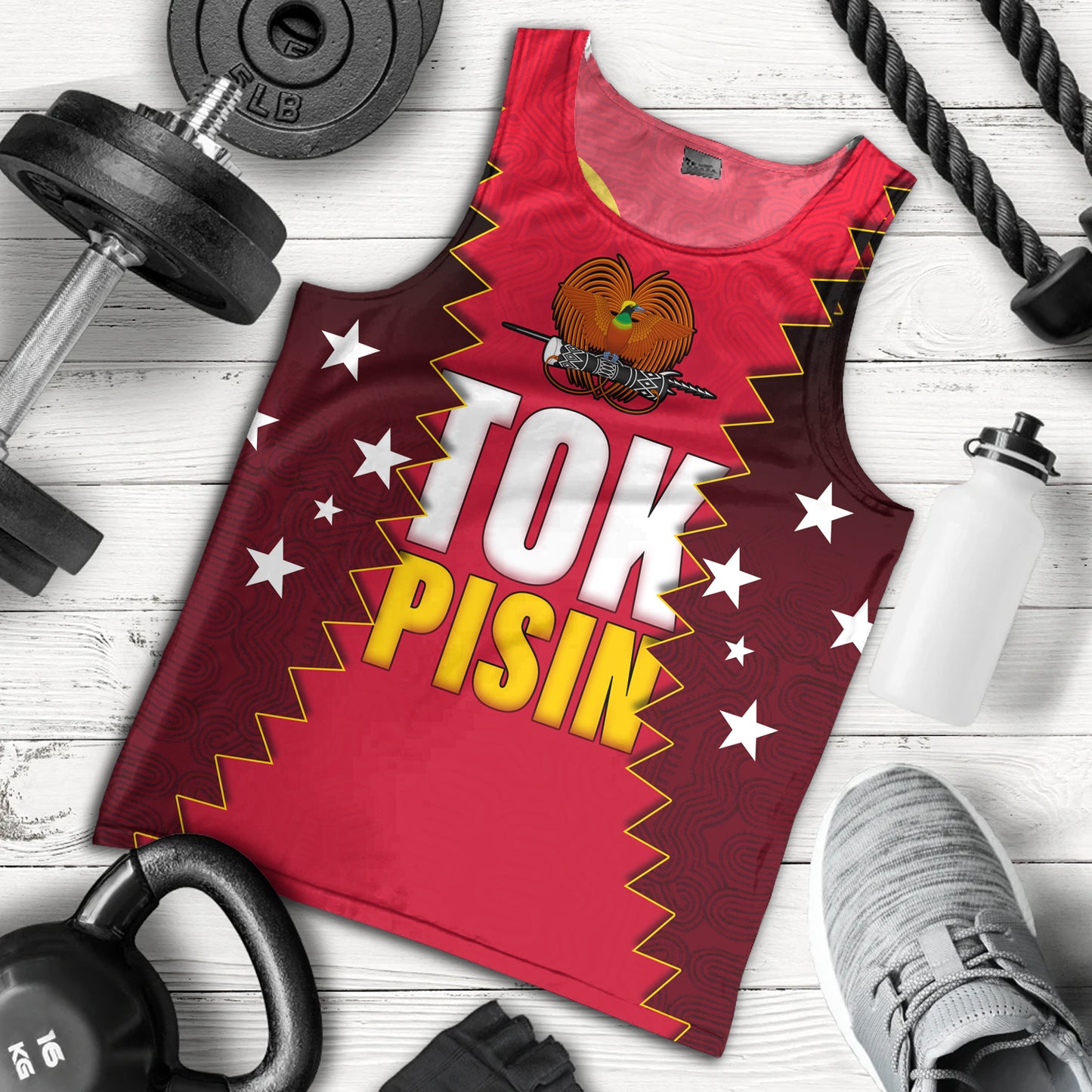 Papua New Guinea Tank Top PNG Tokpisin Languge Polynesian
