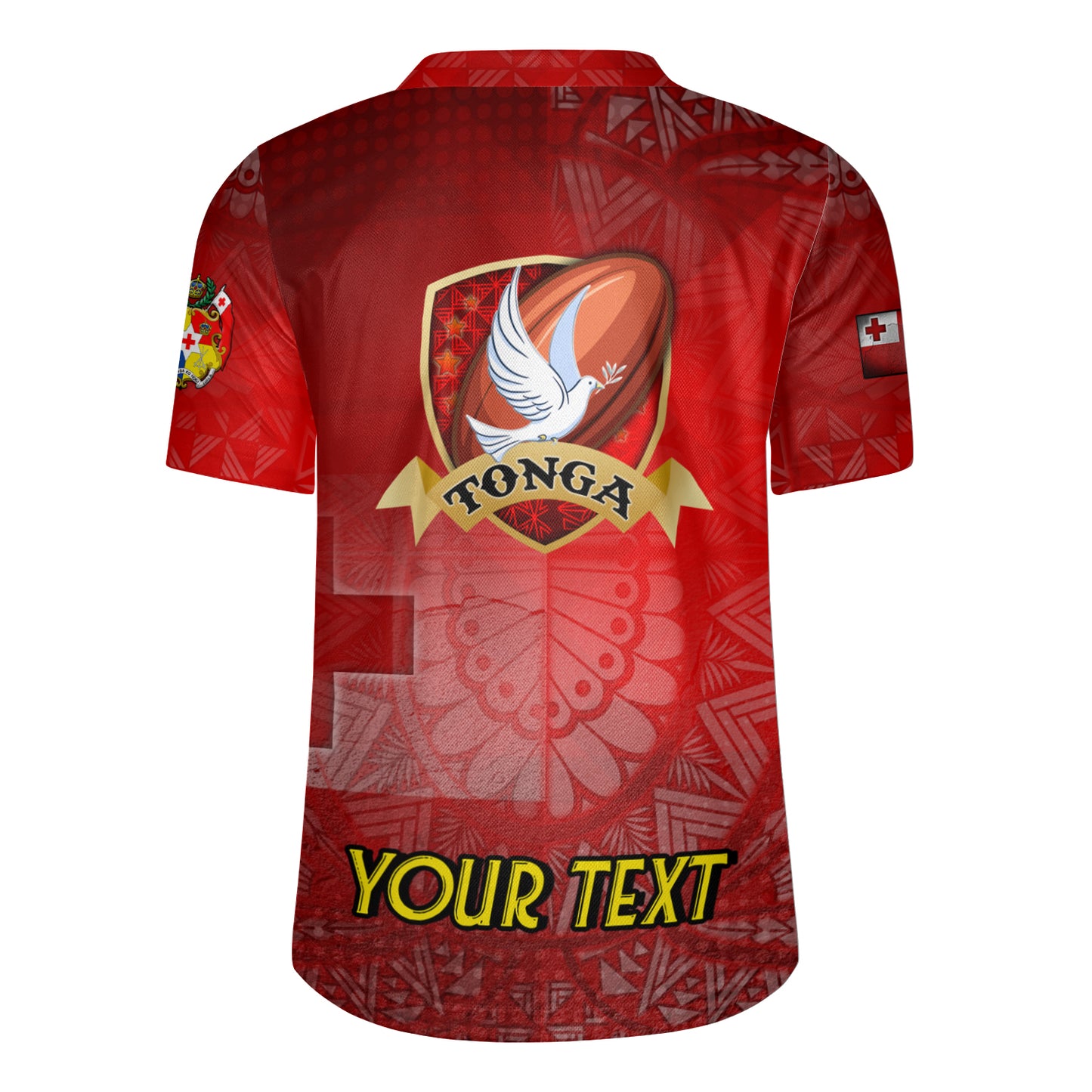 Tonga Flag Rugby Pride Style Custom Personalised Men's All Over Printing Rugby Jersey