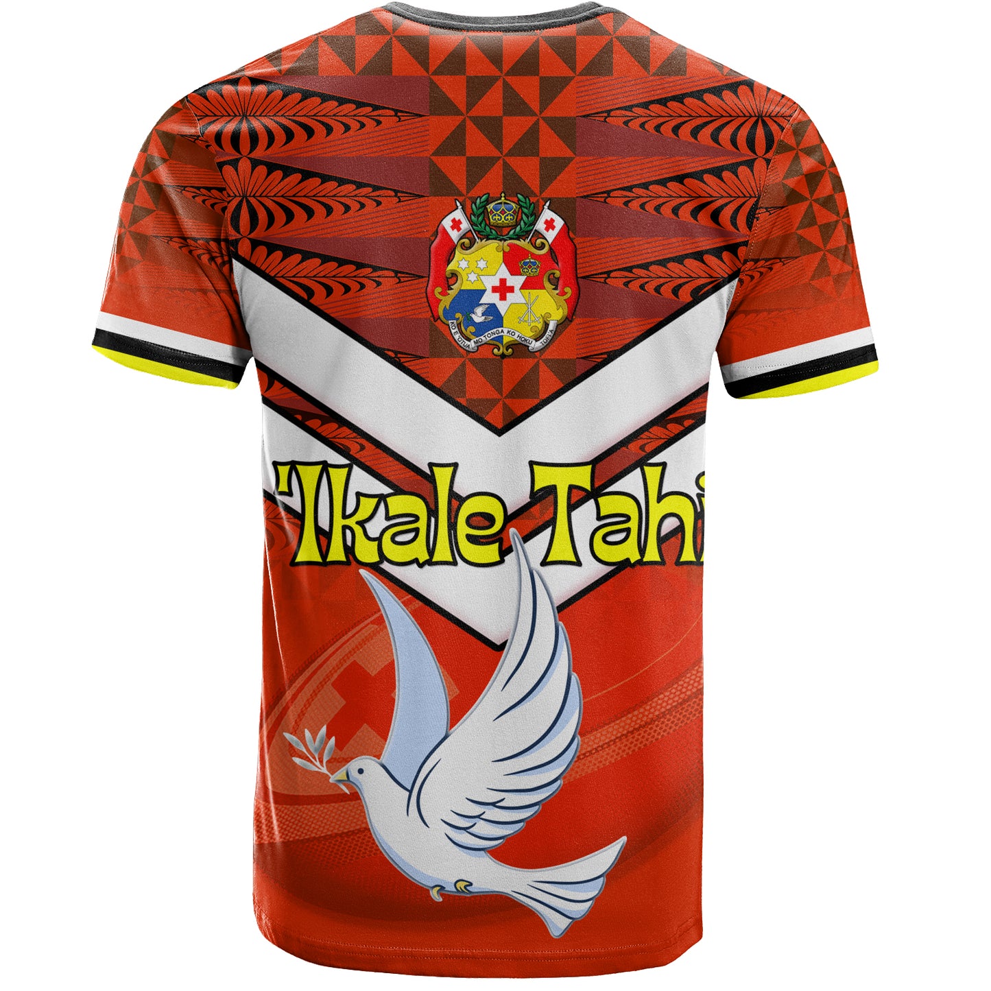 Tonga T-Shirt Tonga Tradition Patterns With Rugby Ball