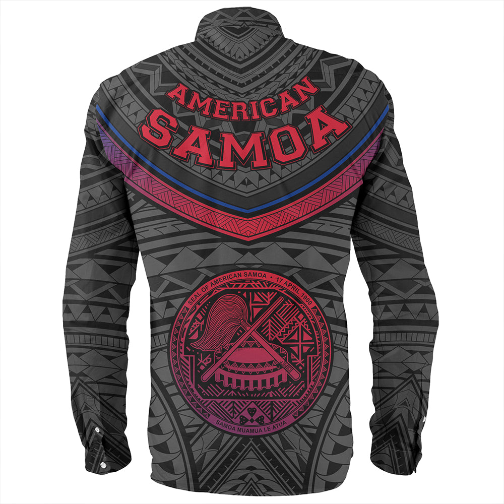Samoa Long Sleeve Shirt American Samoa Polynesian Authen