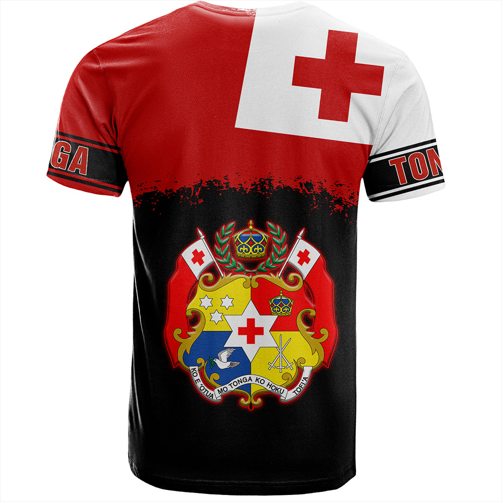 Tonga T-Shirt Tonga Flag Grunge