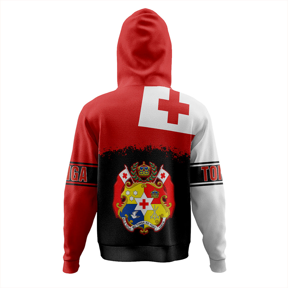 Tonga Hoodie Tonga Flag Grunge
