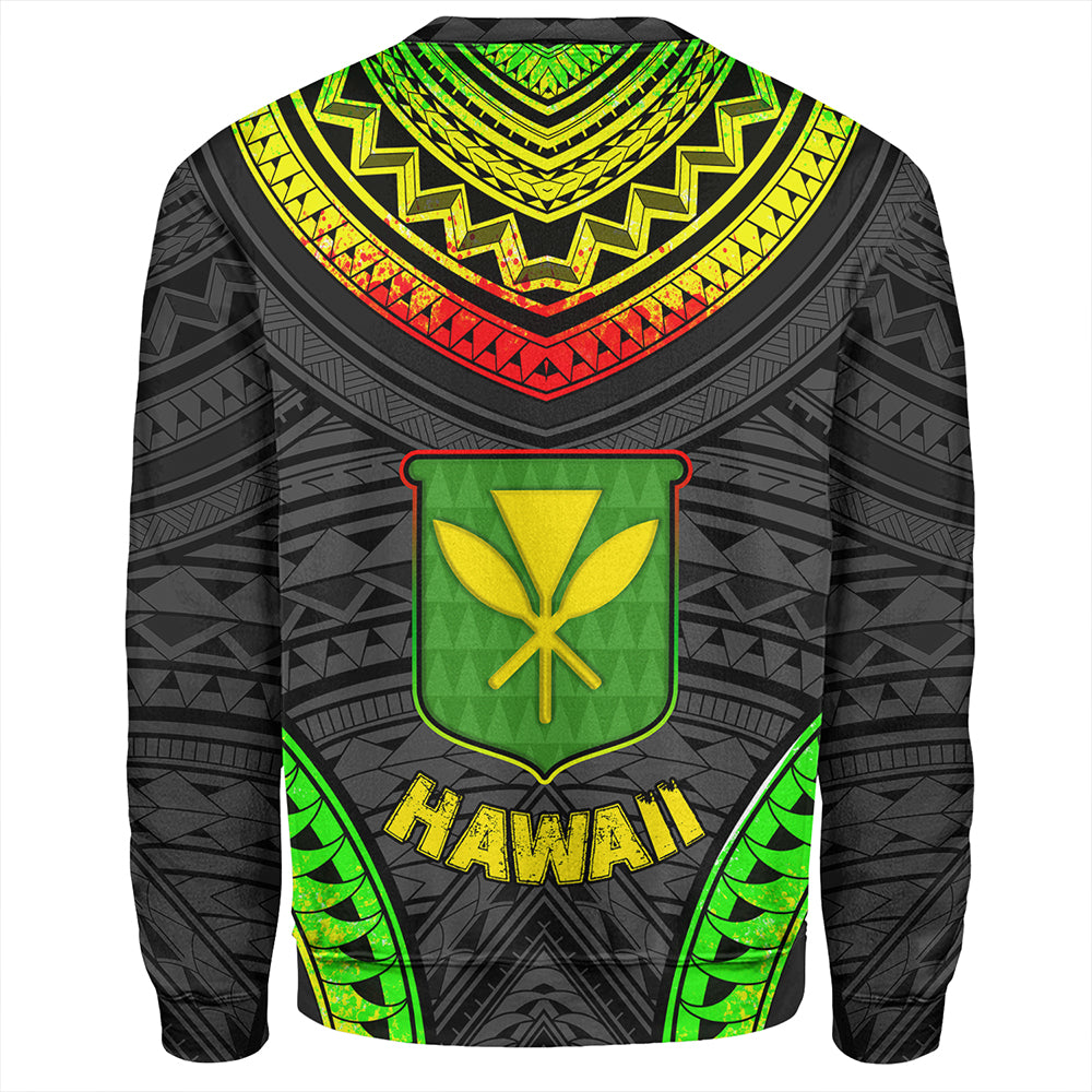 Hawaii Sweatshirt Kanaka Maoli Polynesian Pattern Bet