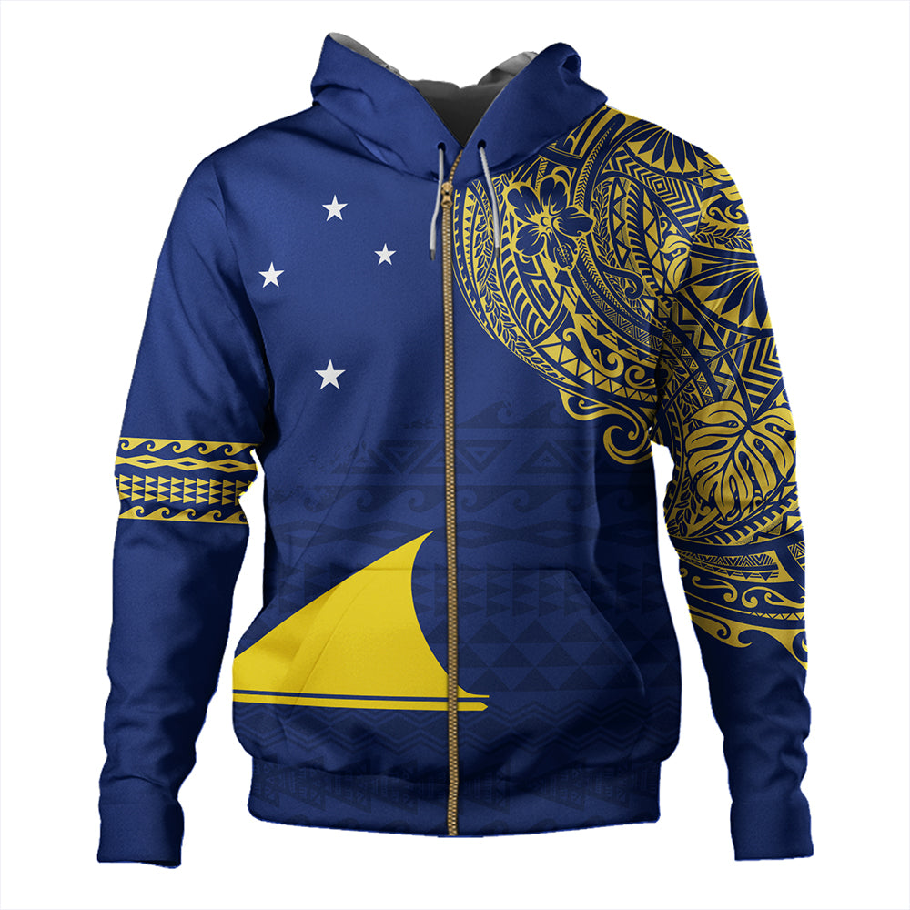 Tokelau Hoodie Polynesian Flag With Coat Of Arms