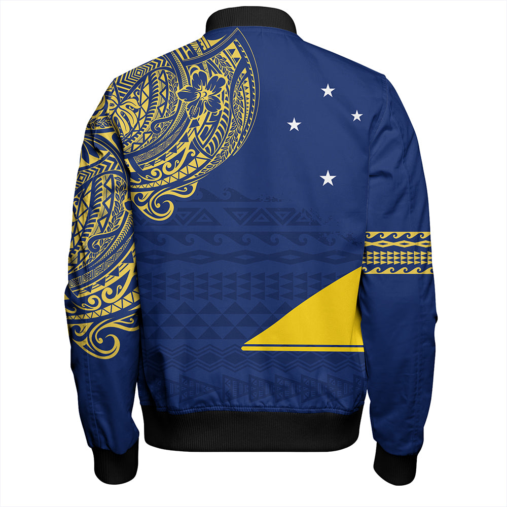 Tokelau Bomber Jacket Polynesian Flag With Coat Of Arms