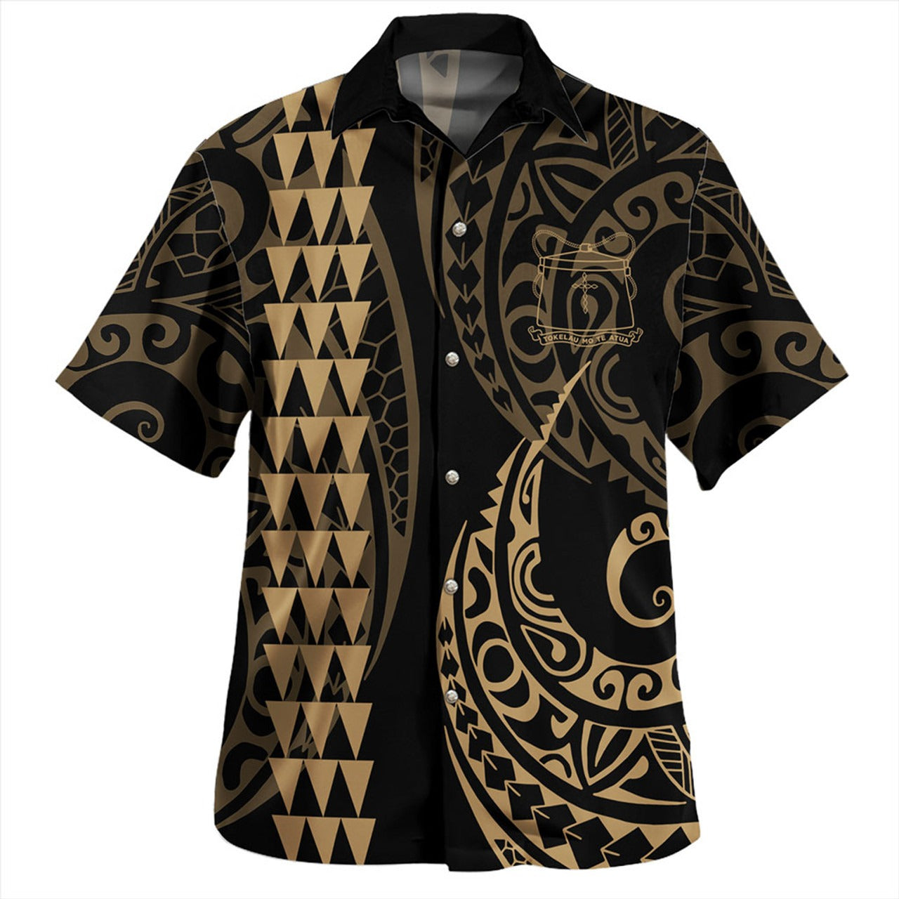Tokelau Combo Puletasi And Shirt Kakau Style Gold