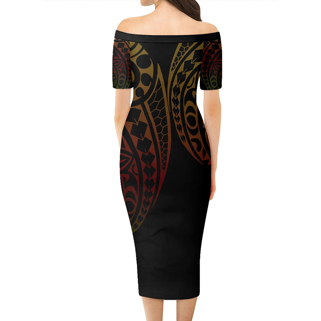 Tokelau Combo Short Sleeve Dress And Shirt Kakau Style Reggae
