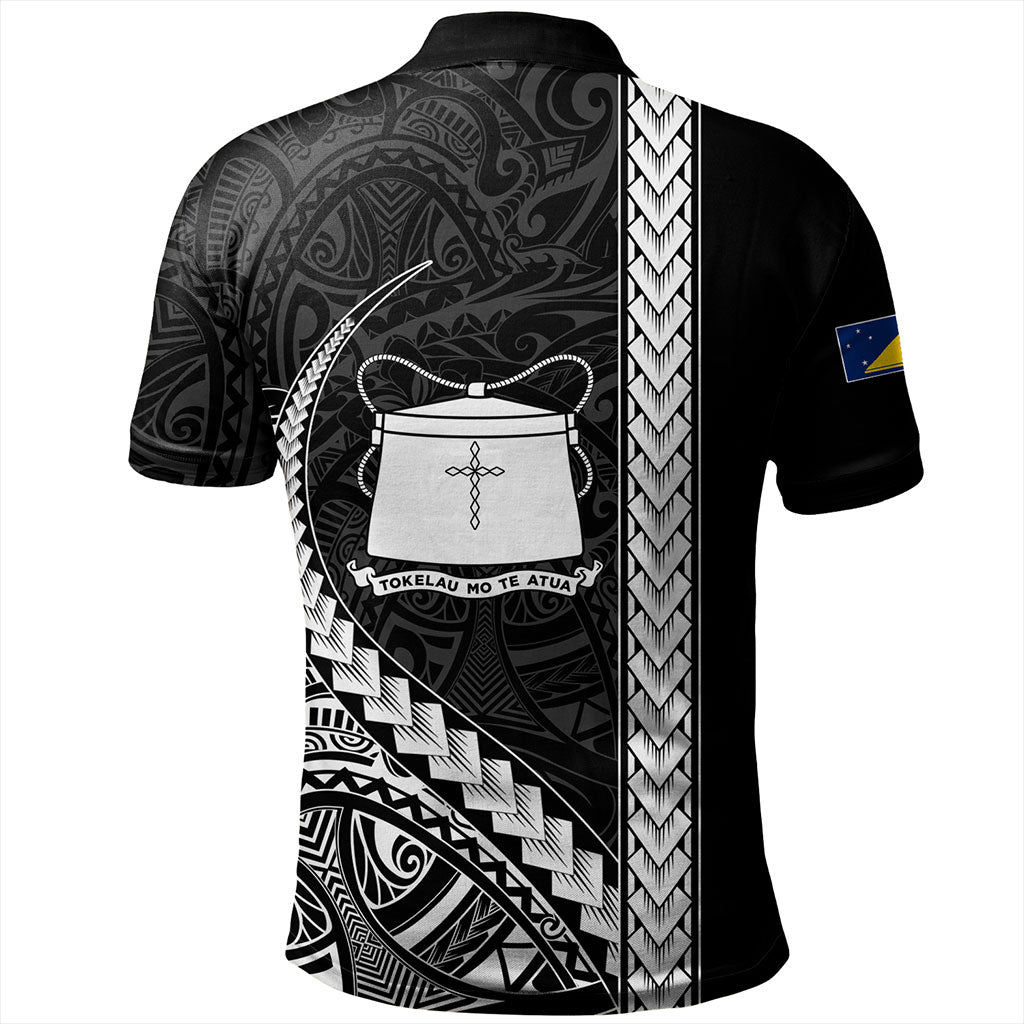 Tokelau Polo Shirt Tribal Polynesian Coat Of Arms