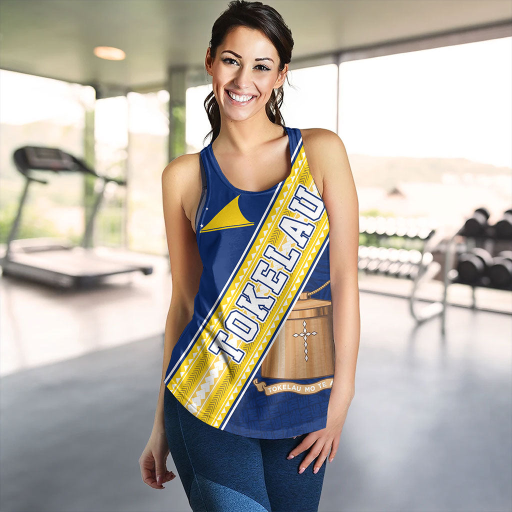 Tokelau Women Tank Flag And Coat Of Arms