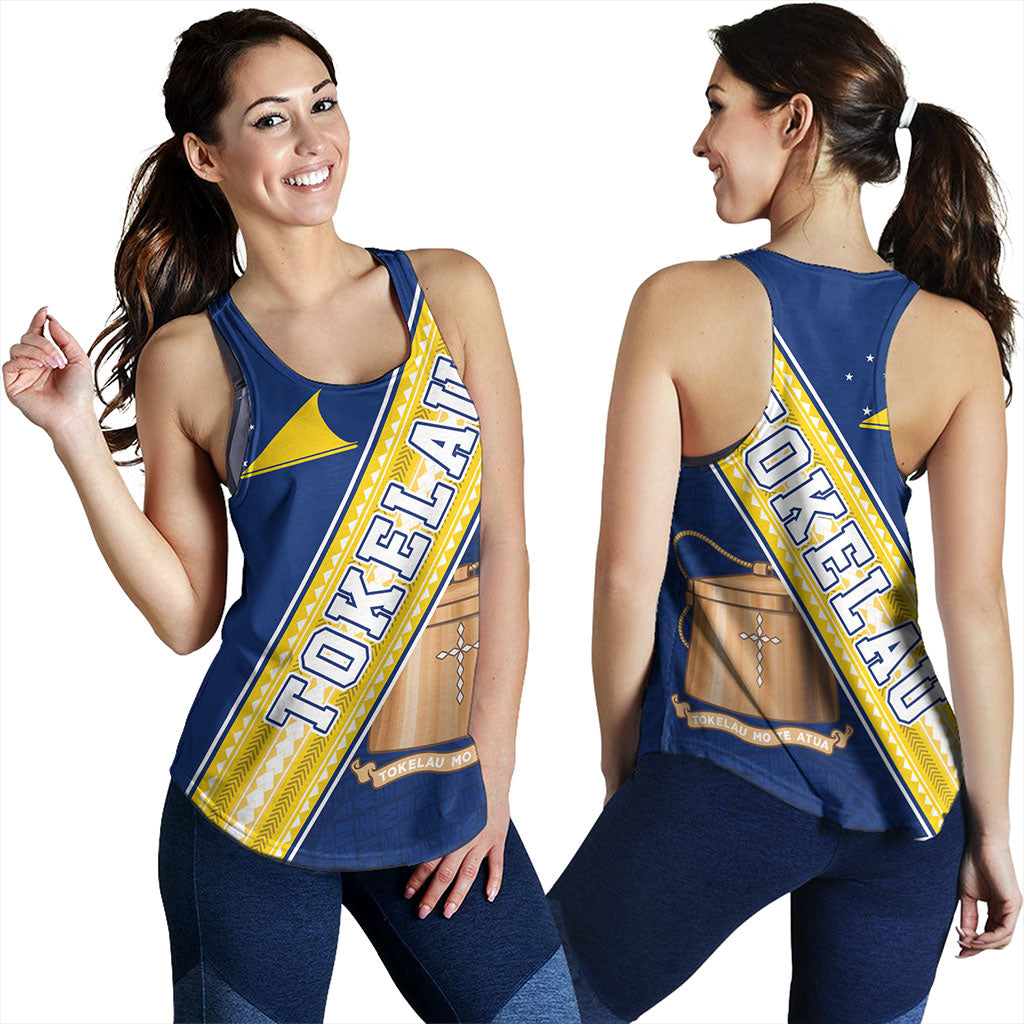 Tokelau Women Tank Flag And Coat Of Arms