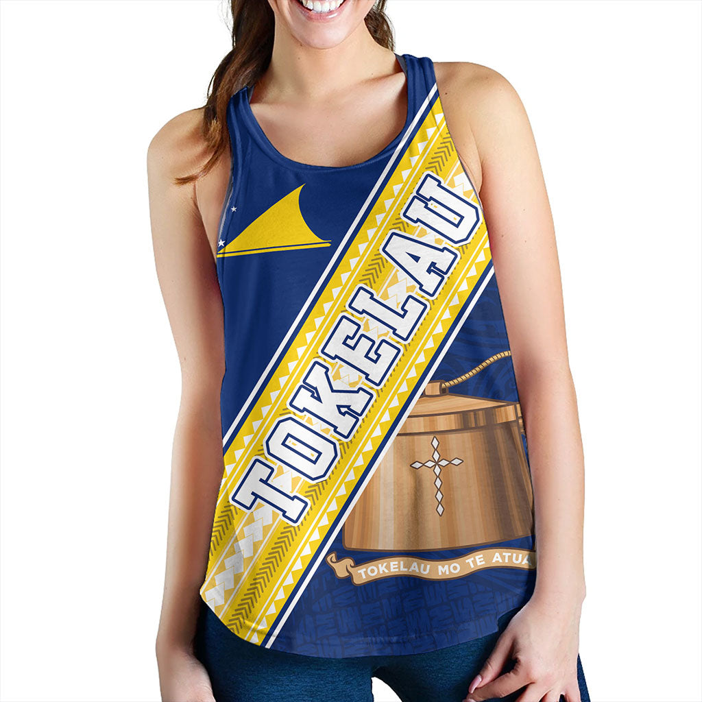 Tokelau Women Tank Flag And Coat Of Arms