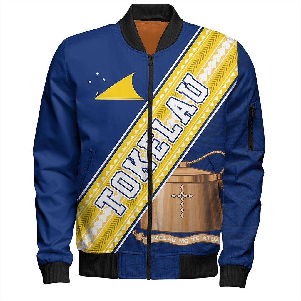 Tokelau Bomber Jacket Flag And Coat Of Arms