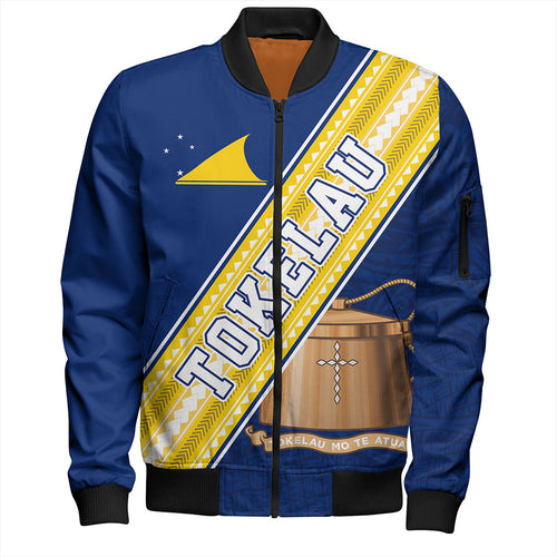 Tokelau Bomber Jacket Flag And Coat Of Arms