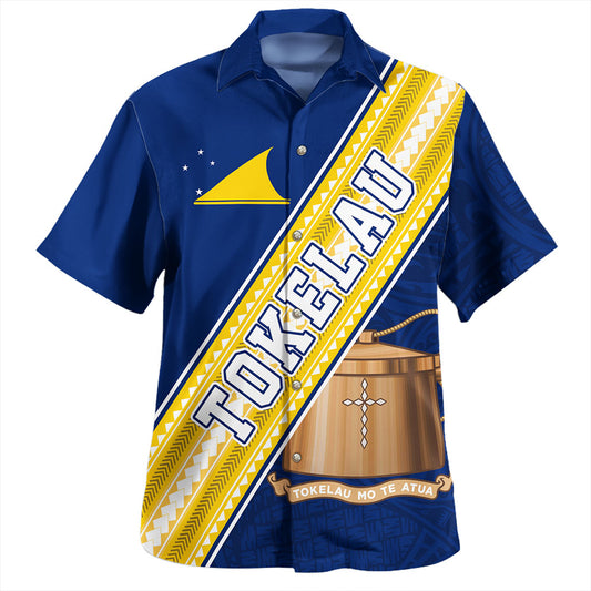Tokelau Hawaiian Shirt Flag And Coat Of Arms