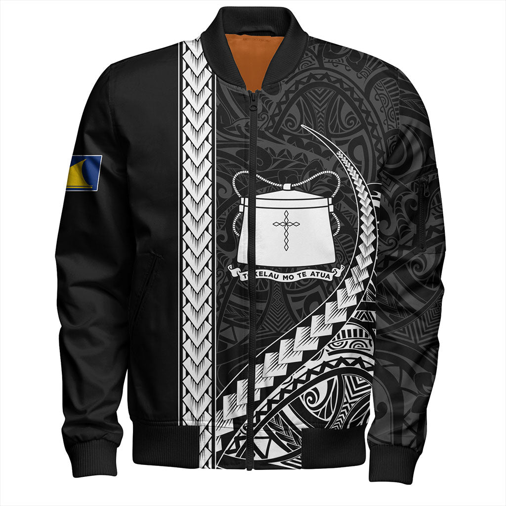 Tokelau Bomber Jacket Tribal Polynesian Coat Of Arms
