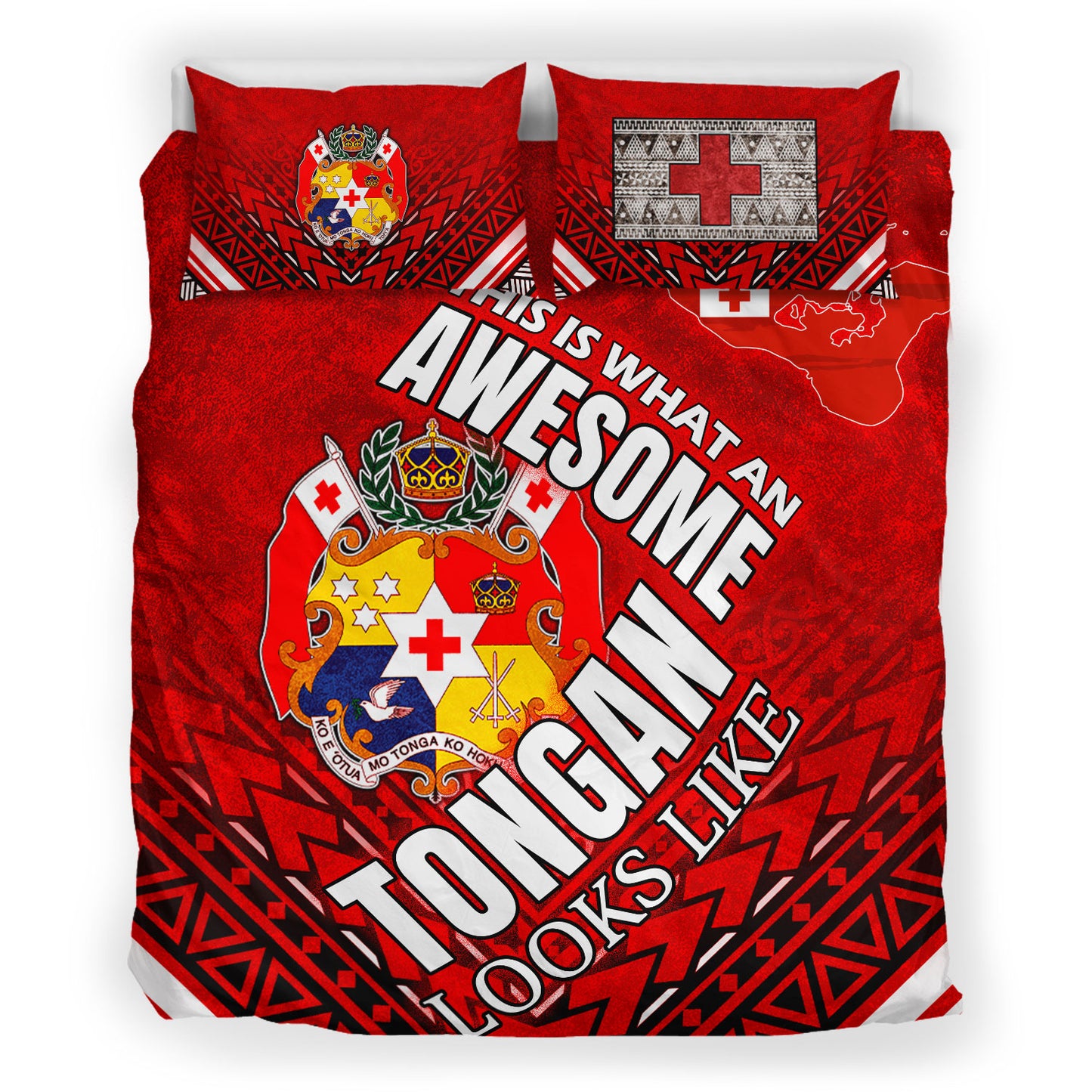 Tonga Bedding Set - Awesome Tongan Patterns Bedding Set