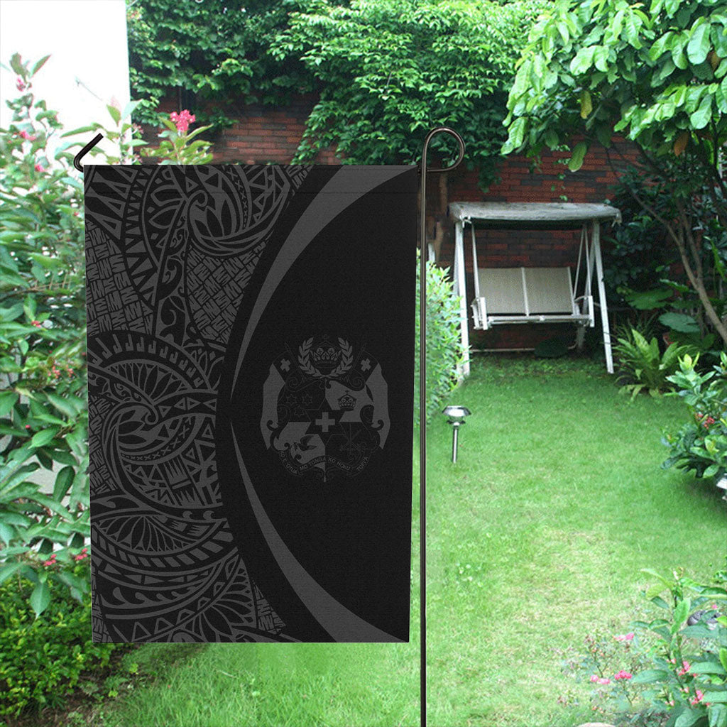 Tonga Garden Flag Lauhala Circle Grey
