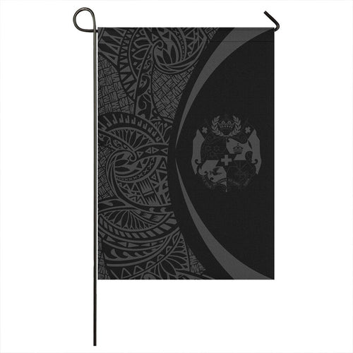 Tonga Garden Flag Lauhala Circle Grey