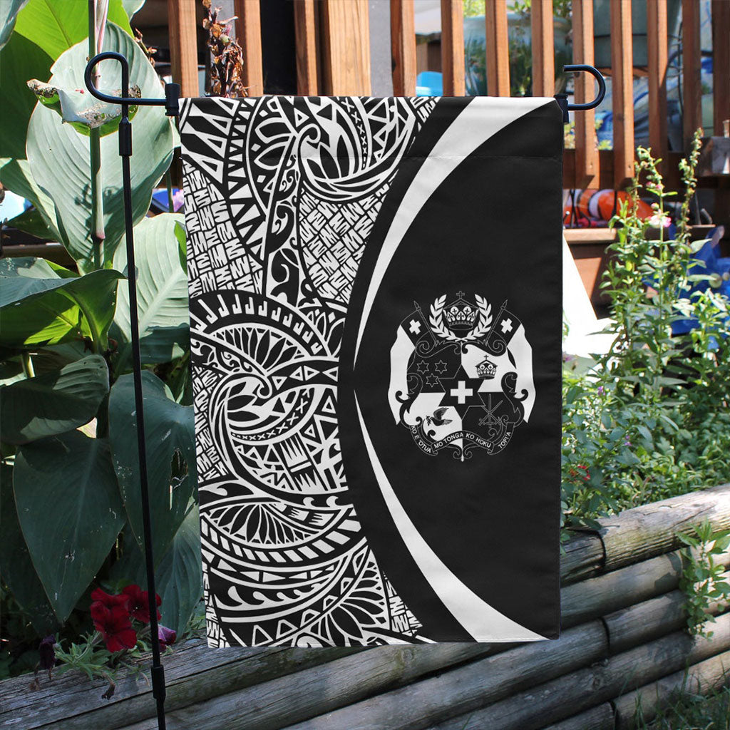 Tonga Garden Flag Lauhala Circle White