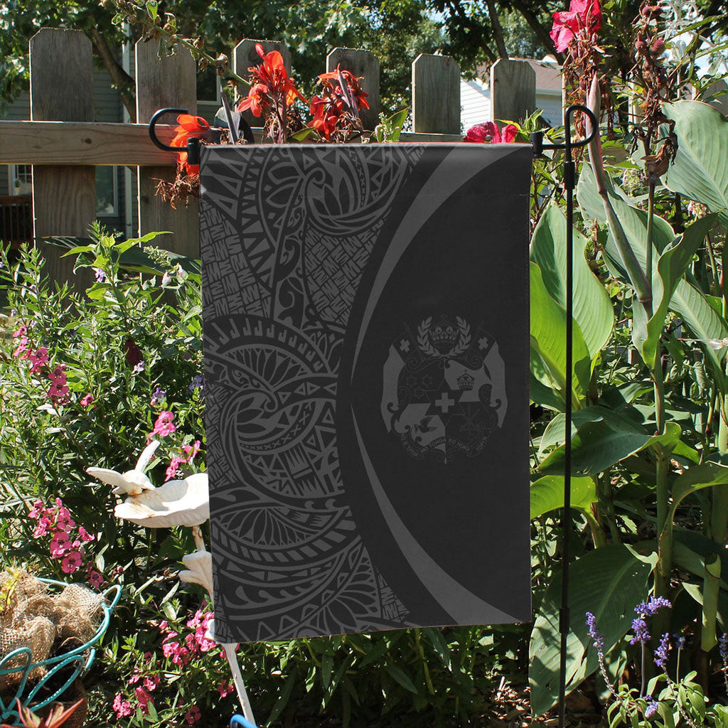 Tonga Garden Flag Lauhala Circle Grey