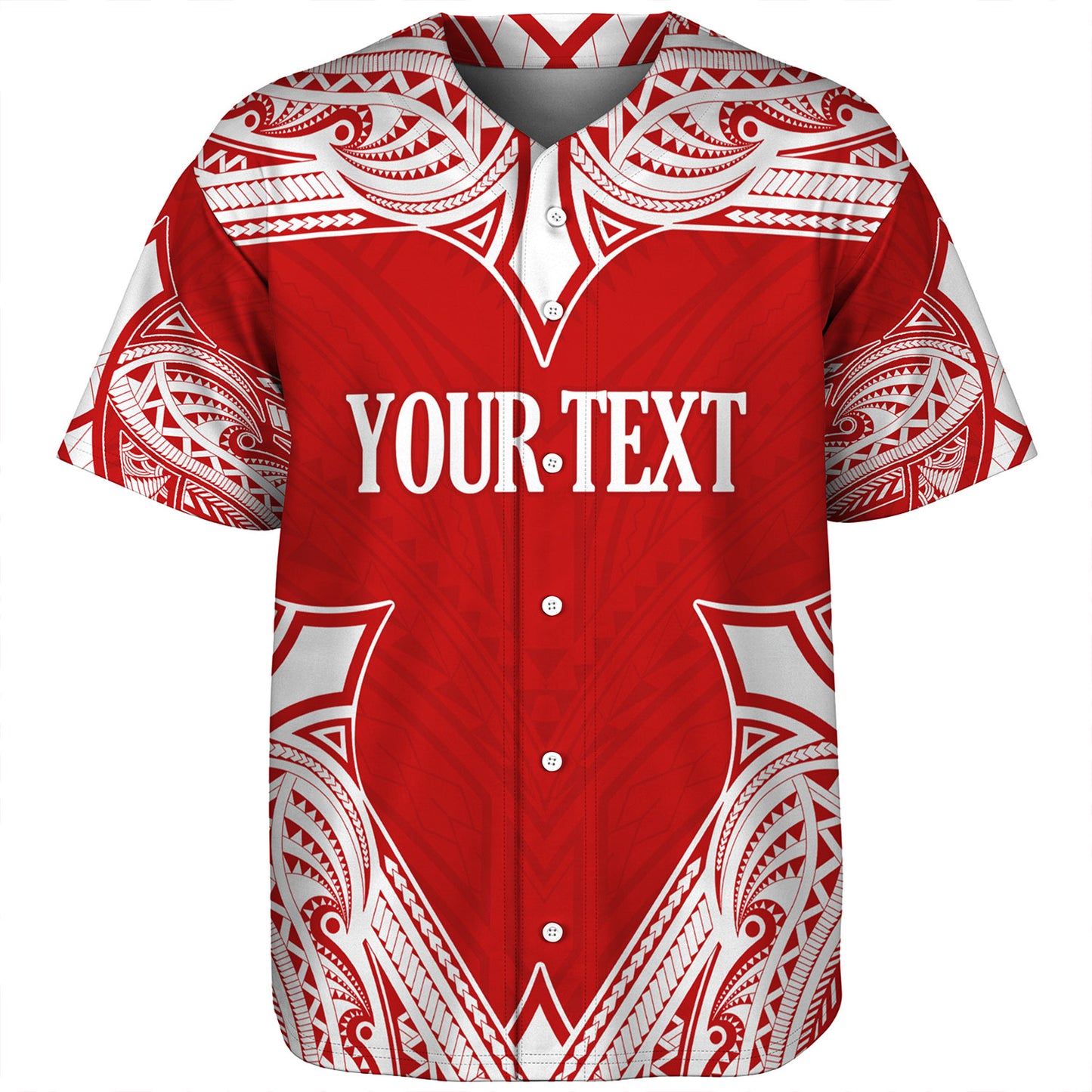 Tonga Baseball Shirt - Custom Coat Of Arms With Patterns Flag Color